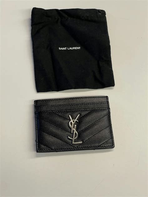 ysl pebble wallet|YSL card holder.